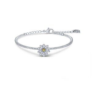 Swarovski Silver Daisy Bracelet